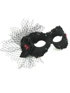GENERIC Black Masquerade Facepiece
