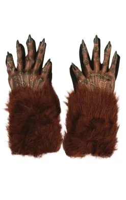 Brown Werewolf Gloves Accessory