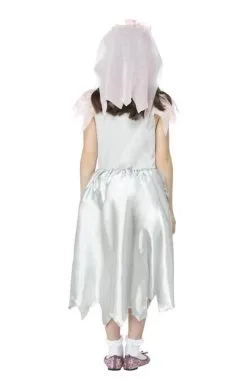 GENERIC Childrens Vintage Ghost Bride Costume -Fancy Dress Shop childrens vintage ghost bride costume 371281