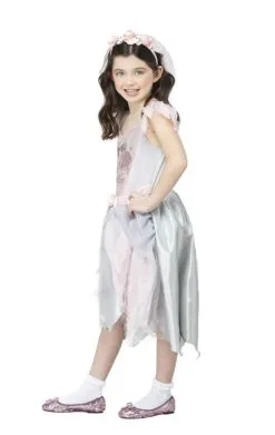 GENERIC Childrens Vintage Ghost Bride Costume -Fancy Dress Shop childrens vintage ghost bride costume 904470