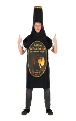 GENERIC Adult Grim Reaper Beer Bottle Costume