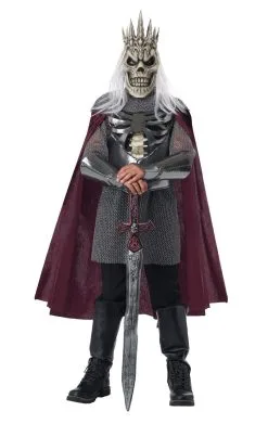 GENERIC Kids Fearsome Skeleton King Costume
