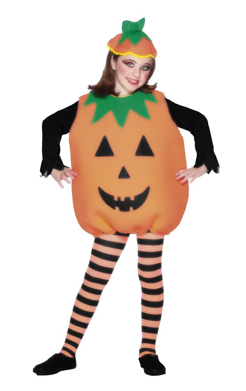 Smiffys Kids Orange Pumpkin Costume 1 Smiffys Kids Orange Pumpkin Costume