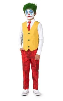 GENERIC Kids Scarlet Joker Suit - Opposuit -Fancy Dress Shop kids scarlet joker suit opposuit 981455