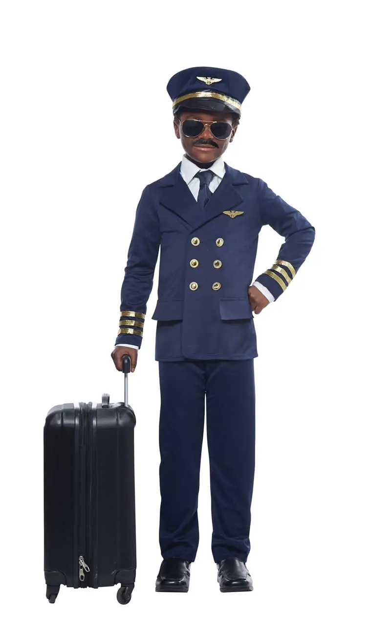 GENERIC Kids Unisex Airplane Pilot Costume 2 GENERIC Kids Unisex Airplane Pilot Costume - Image 2