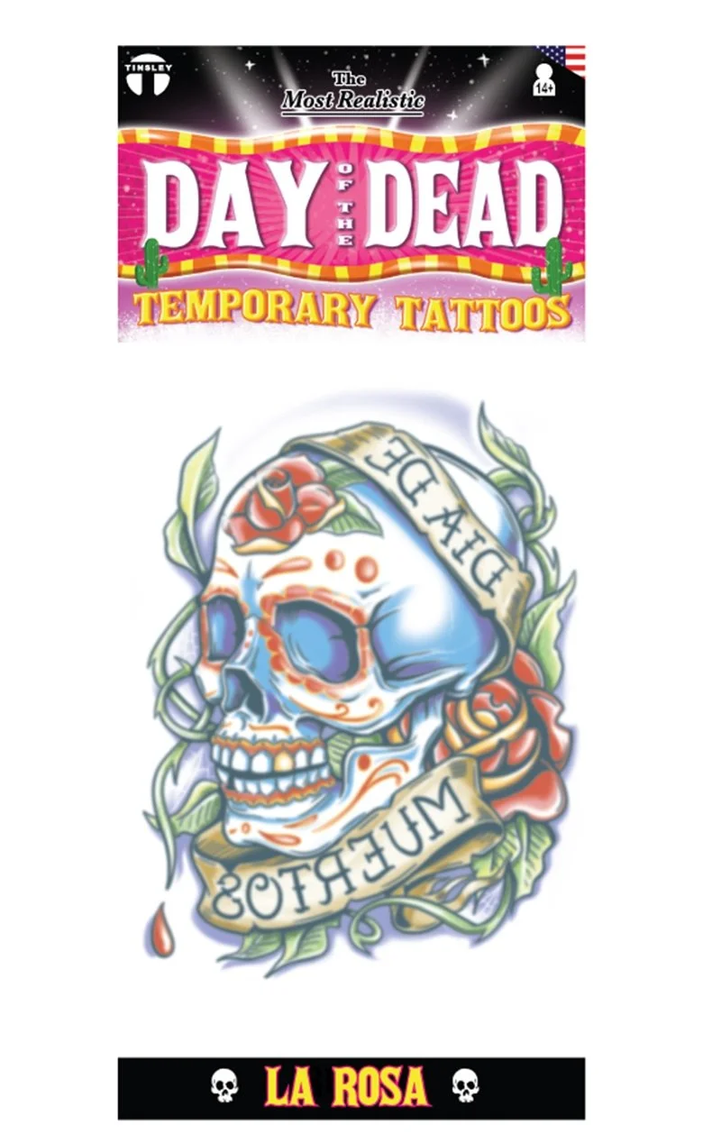 La Rosa Sugar Skull Tattoo FX 1 La Rosa Sugar Skull Tattoo FX