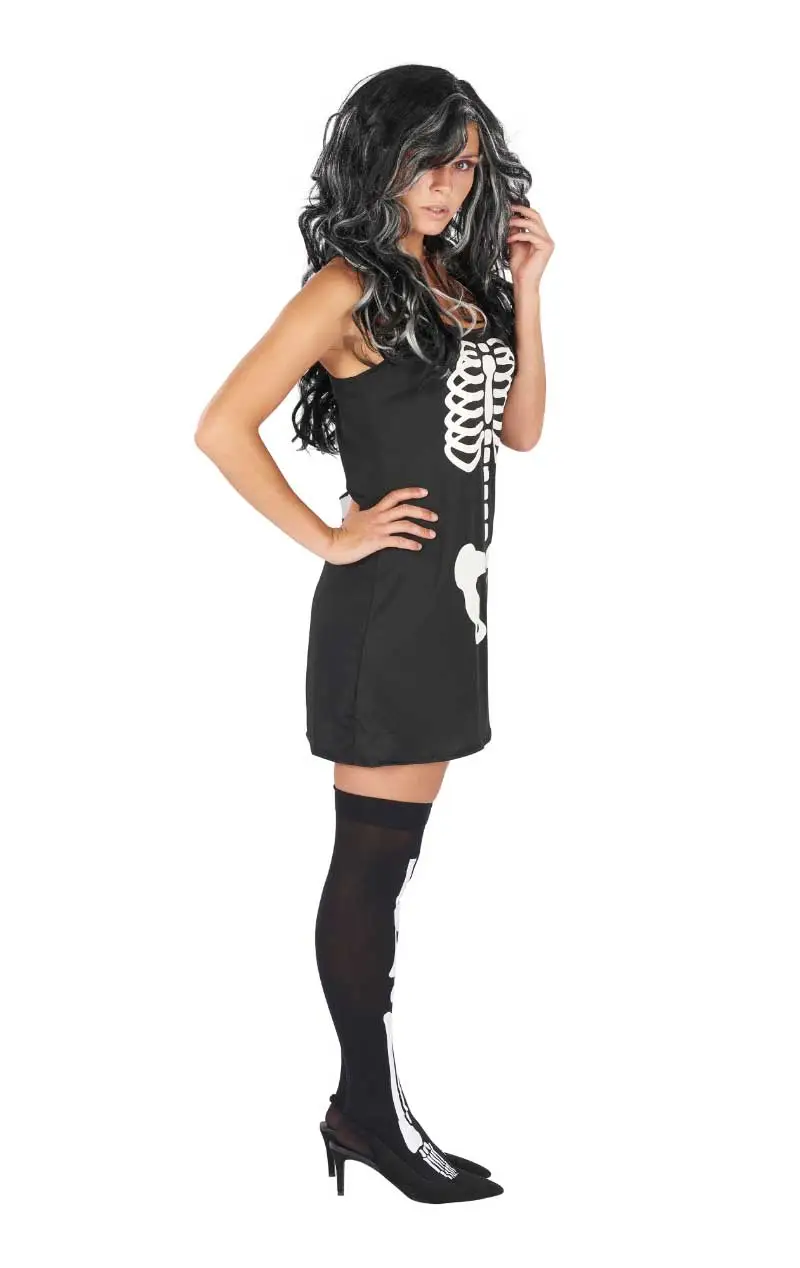 Ladies Skeleton Bones Dress 2 Ladies Skeleton Bones Dress - Image 2