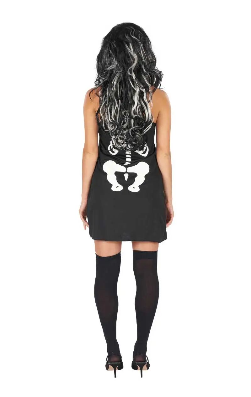Ladies Skeleton Bones Dress 3 Ladies Skeleton Bones Dress - Image 3