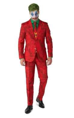 GENERIC Mens Scarlet Joker Suit - Opposuits -Fancy Dress Shop mens scarlet joker suit opposuits 638075