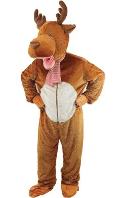 Adult Unisex Plush Reindeer Costume