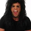 GENERIC Rockstar Long Black Wig Accessory