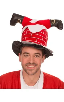 Smiffys Adult Santa Stuck In Chimney Hat