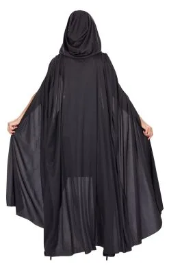 GENERIC Unisex Black Hooded Cape -Fancy Dress Shop unisex black hooded cape 460966