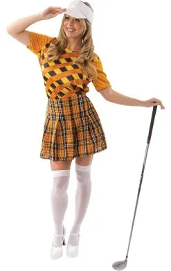 Womens Golf Costume - Orange